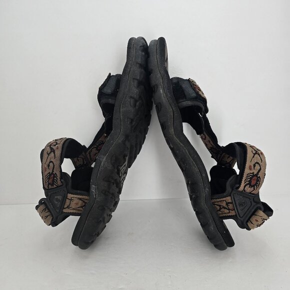 Teva | River Bed brown scorpion print outdoor hiking gorpcore sandals | MENS 10 - Picture 7 of 10